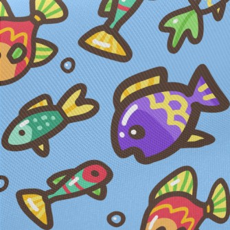 Colorful And Rare Underwater F Midweight Cotton Poplin