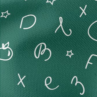 Text, Apple, Star, Geometric P Waterproof Canvas