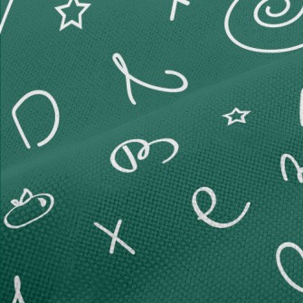 Text, Apple, Star, Geometric P Performance Linen