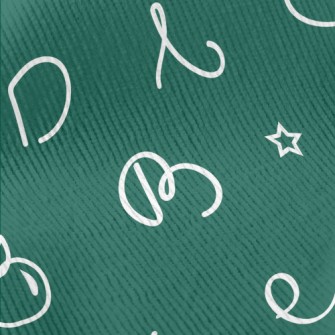 Text, Apple, Star, Geometric P Standard Corduroy