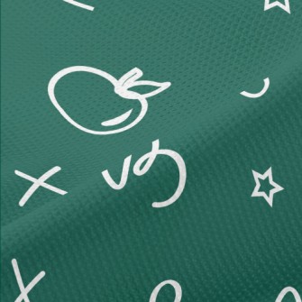 Text, Apple, Star, Geometric P Piqué