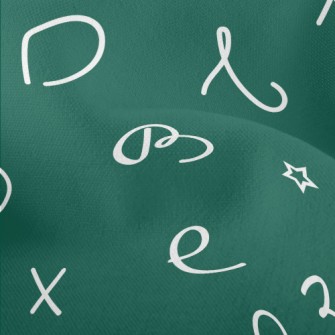 Text, Apple, Star, Geometric P Lightweight Performance Linen