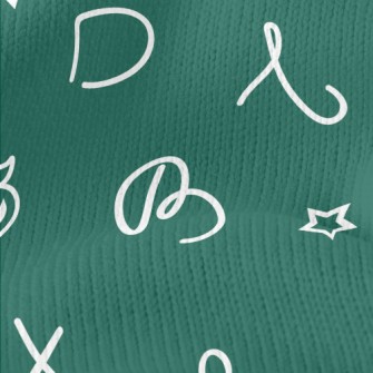 Text, Apple, Star, Geometric P Stretch Jersey