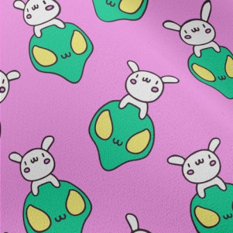 Alien And Cute Rabbit Chiffon