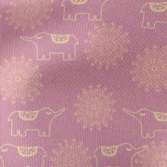 Hand Drawn Thai Elephant Waterproof Canvas