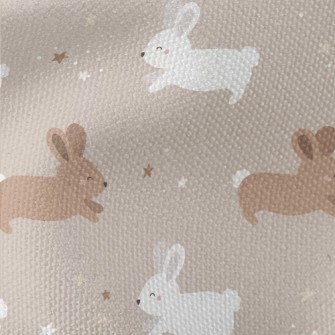 Happy Cute Rabbit Waterproof Canvas