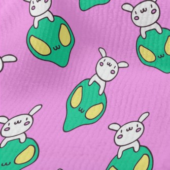 Alien And Cute Rabbit Terry