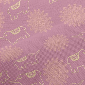 Hand Drawn Thai Elephant Performance Linen