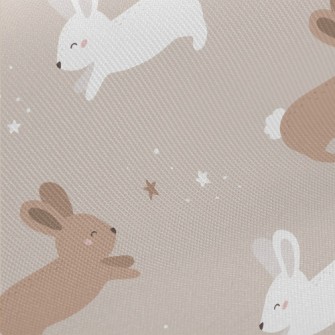 Happy Cute Rabbit Twill
