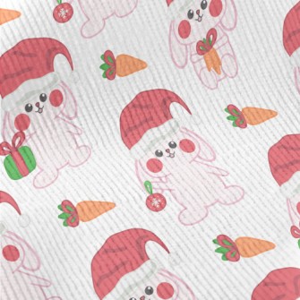 Pink Bunny Christmas Standard Corduroy