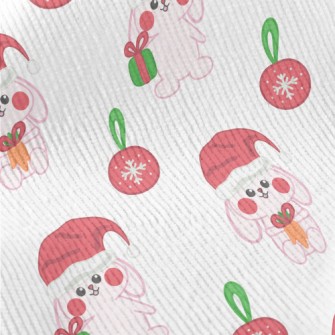 Hand Drawn Pink Christmas Rabb Standard Corduroy
