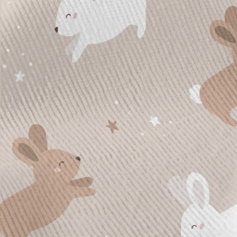 Happy Cute Rabbit Standard Corduroy