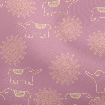 Hand Drawn Thai Elephant Dobby