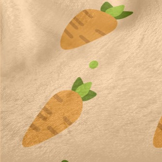 Cute Carrot Pattern Minky