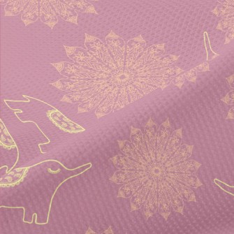 Hand Drawn Thai Elephant Piqué