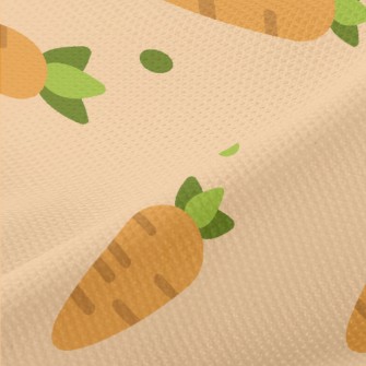 Cute Carrot Pattern Piqué