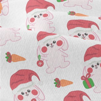 Pink Bunny Christmas Modern Jersey
