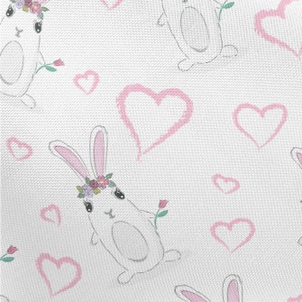 Rabbit With Flower Crown Pongee