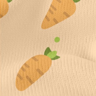 Cute Carrot Pattern Stretch Jersey