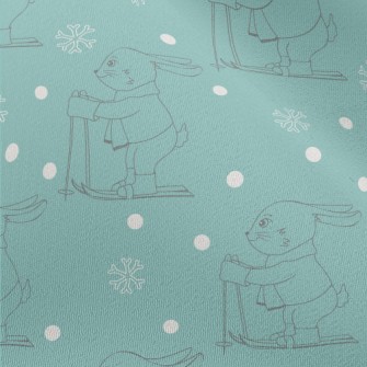 Winter Ski Bunny Chiffon