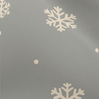 Cartoon Winter Snowflakes Chiffon
