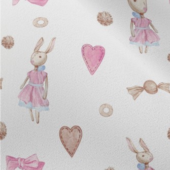 Hand-painted Elegant Rabbit Do Chiffon