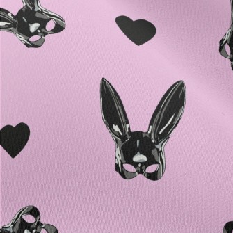 Leather Bunny Mask Chiffon