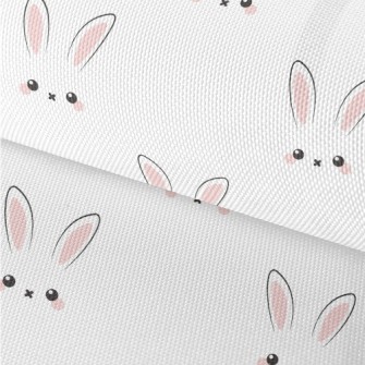 Cute Rabbit Expression Waterproof Oxford