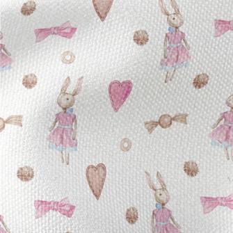 Hand-painted Elegant Rabbit Do Waterproof Canvas