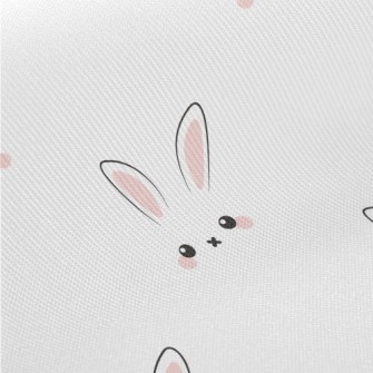 Cute Rabbit Expression Twill