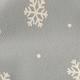 Cartoon Winter Snowflakes Standard Corduroy