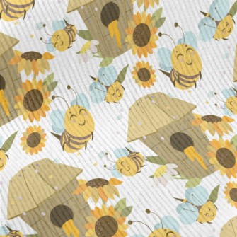 Happy Busy Bee Standard Corduroy