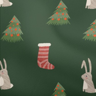 Hand Drawn Christmas Bunny Ill Dobby