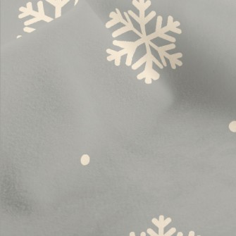 Cartoon Winter Snowflakes Micro Fleece