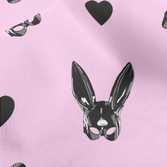 Leather Bunny Mask Micro Fleece