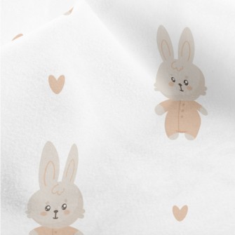 Cute Bunny Doll Micro Fleece