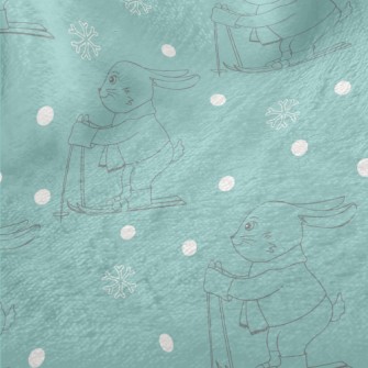 Winter Ski Bunny Minky