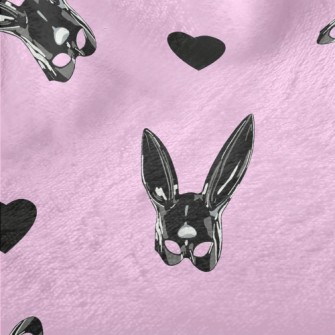 Leather Bunny Mask Minky