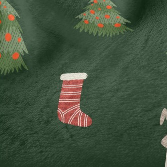 Hand Drawn Christmas Bunny Ill Minky