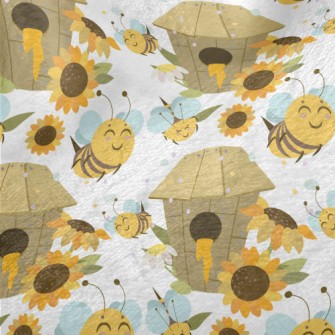 Happy Busy Bee Minky