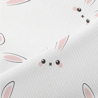 Cute Rabbit Expression Piqué