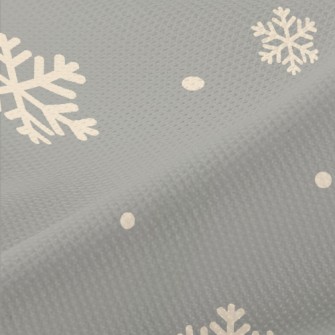 Cartoon Winter Snowflakes Piqué
