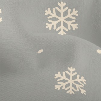 Cartoon Winter Snowflakes Lightweight Performance Linen