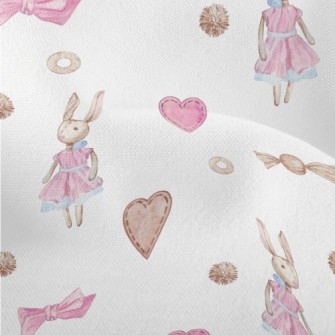 Hand-painted Elegant Rabbit Do Lightweight Performance Linen