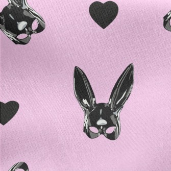 Leather Bunny Mask Jersey Backed Fleece