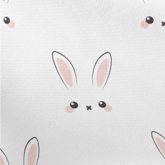 Cute Rabbit Expression Pongee