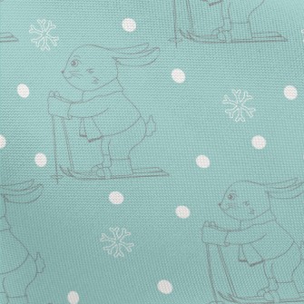 Winter Ski Bunny Pongee