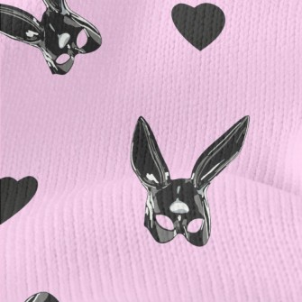 Leather Bunny Mask Stretch Jersey