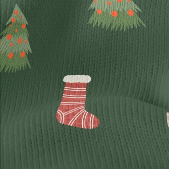 Hand Drawn Christmas Bunny Ill Stretch Jersey