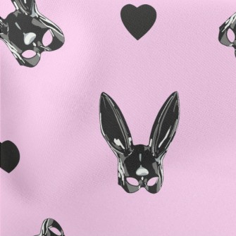 Leather Bunny Mask Lightweight Cotton Poplin